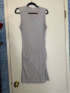 James Perse Light Gray Sleeveless Knit Dress